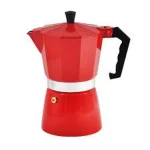 CAFETERA ITALIANA ALU BASTIANI 300ML ROJO BS206-04
