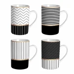 MUG RECTO 340ML BLANCO Y NEGRO