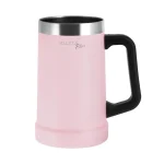 CANECA DE CERVEJA 700ML PAREDE DUPLA ROSA