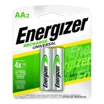 PACOTE DE PILHAS RECARREGÁVEIS AAA ENERGIZER X2