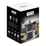 CAFETEIRA DE ALUM ITALIANA 300ML 6T CINZA M/MAD