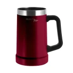 CANECA DE CERVEJA 700ML PAREDE DUPLA VERMELHA