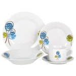 CONJUNTO DE JANTAR PORCELANA 20 UNIDADES CÍRCULOS