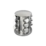 CONJUNTO 12 BISCOITOS DE ESPECIARIAS COM SUPORTE AÇO MATE